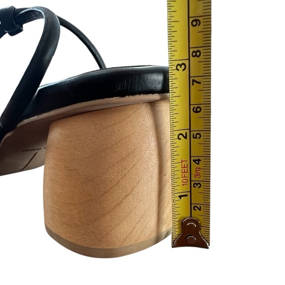 Dolce Vita Black and Tan Block Heel Sandals, 9.5 - Picture 8 of 9